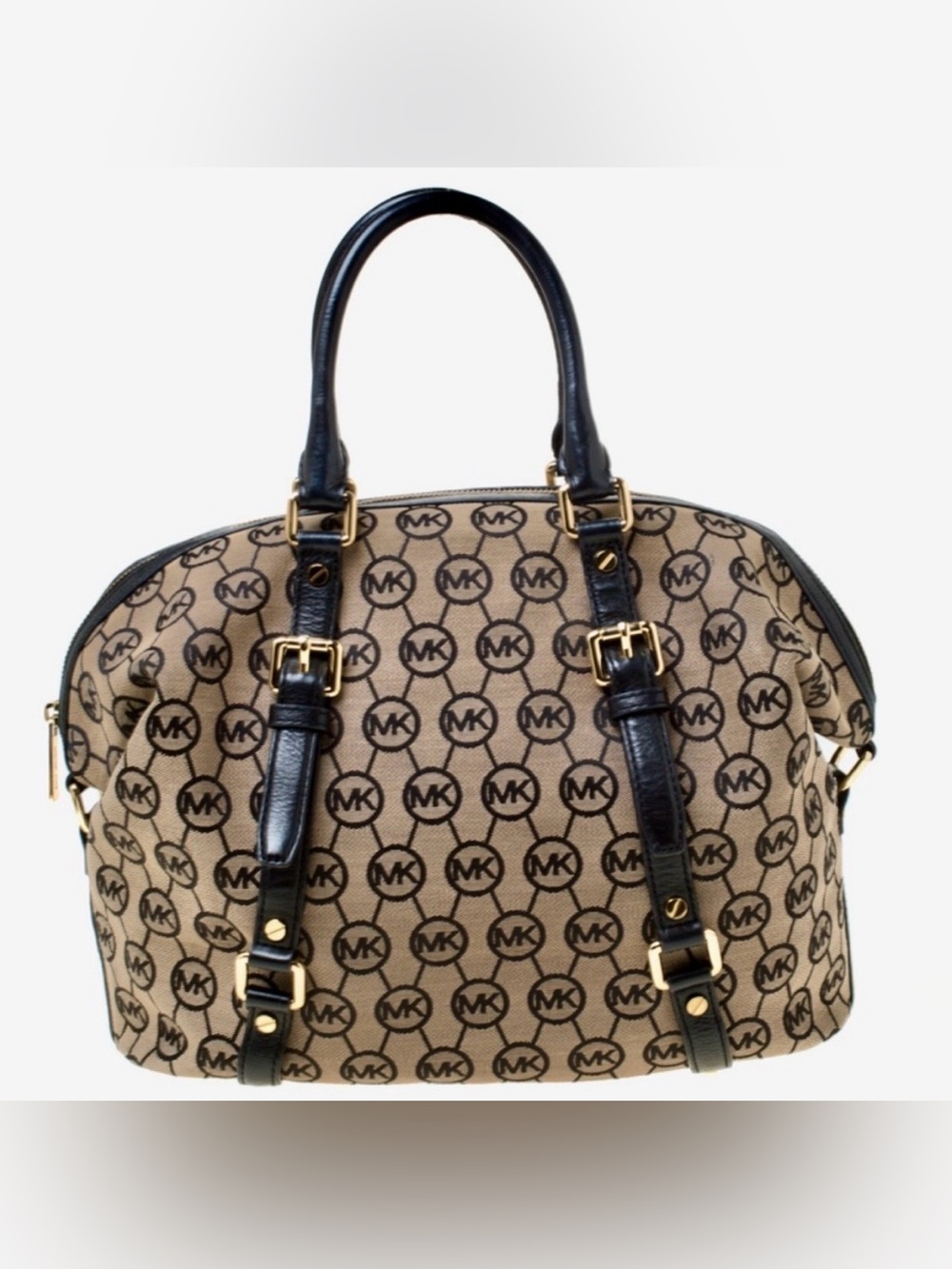 Michael Kors Tan &  Black Medium Bedford Satchel Bag ‼️NFS‼️